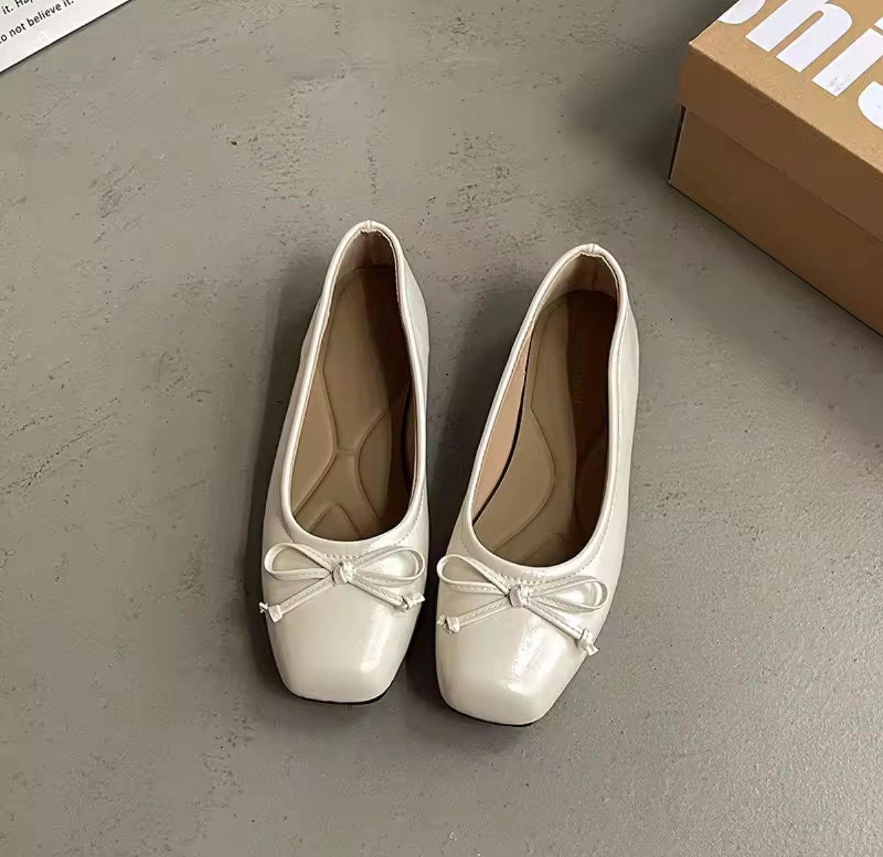 Ballerines pour femme avec lacet
