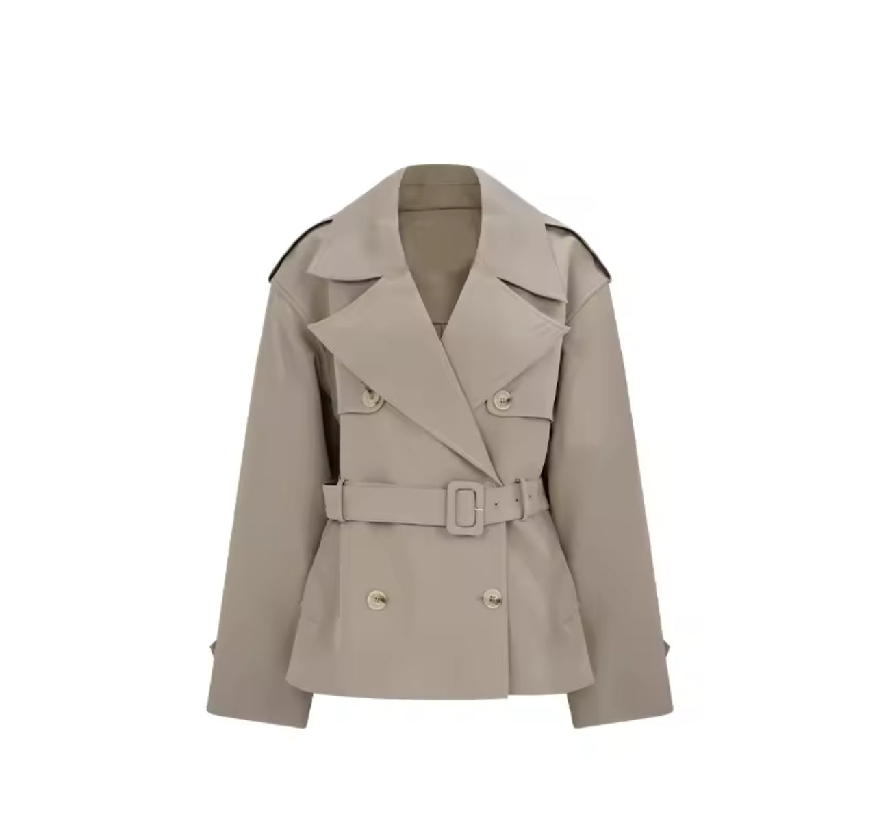 Ensemble trench-coat et short pour femme