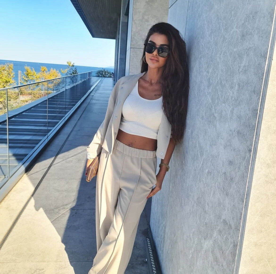 Jacket bomber et pantalon style jogging