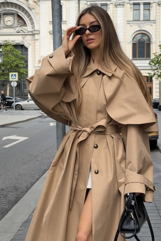 Trench-coat long pour femme