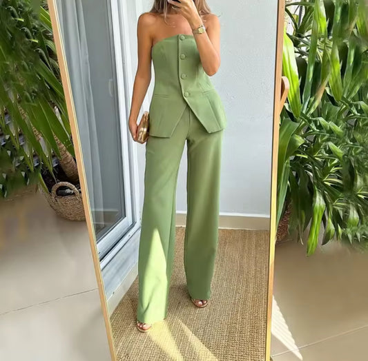 Ensemble top et pantalon classe