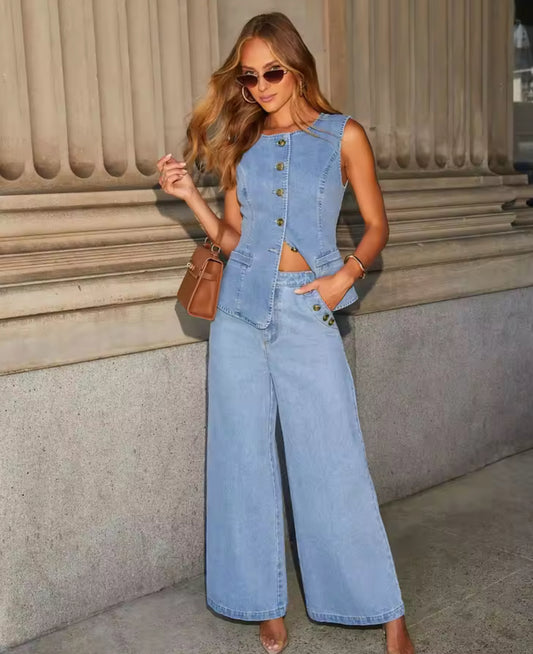 Haut et jeans pour femme