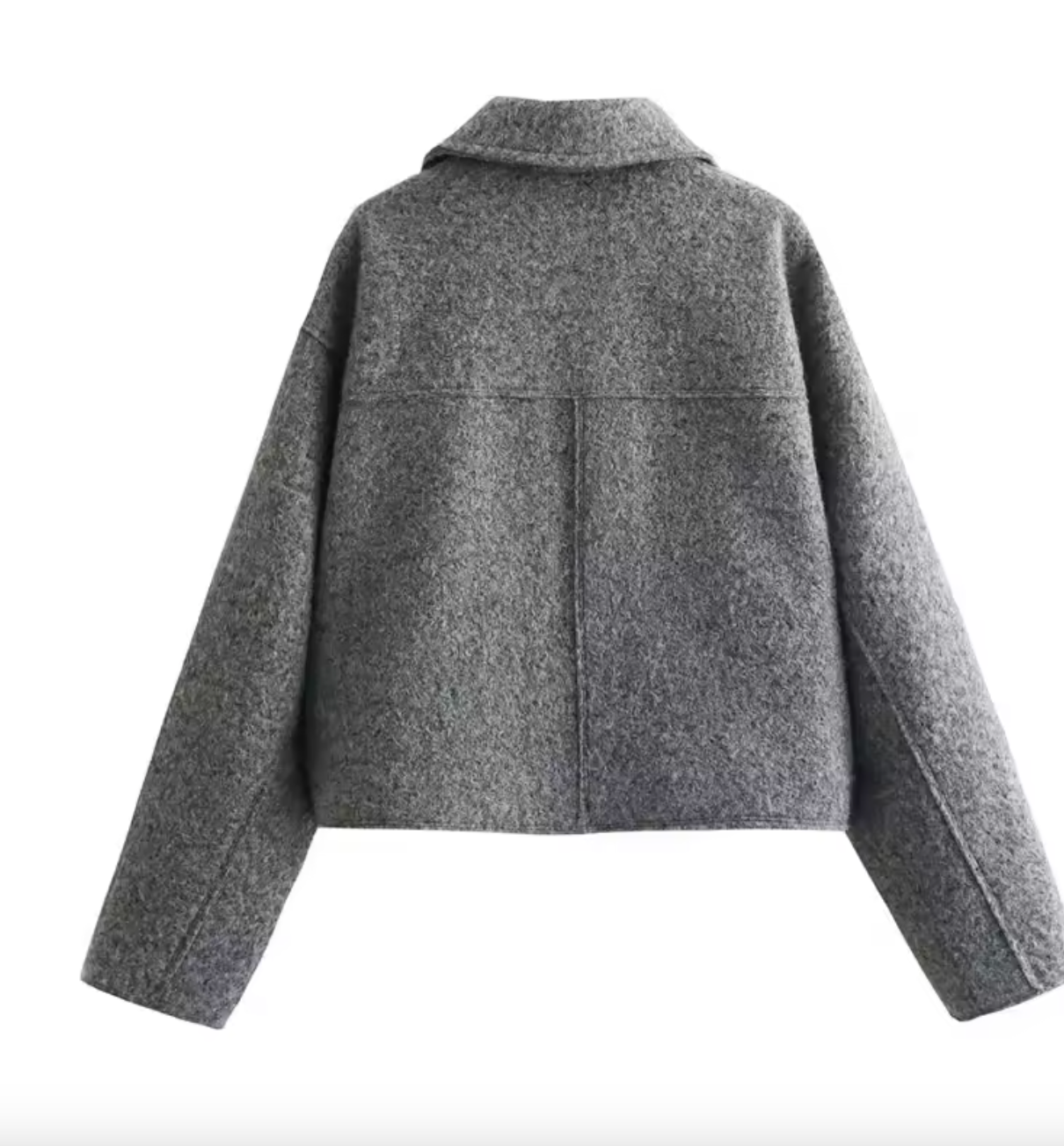 Veste zipée en tweed