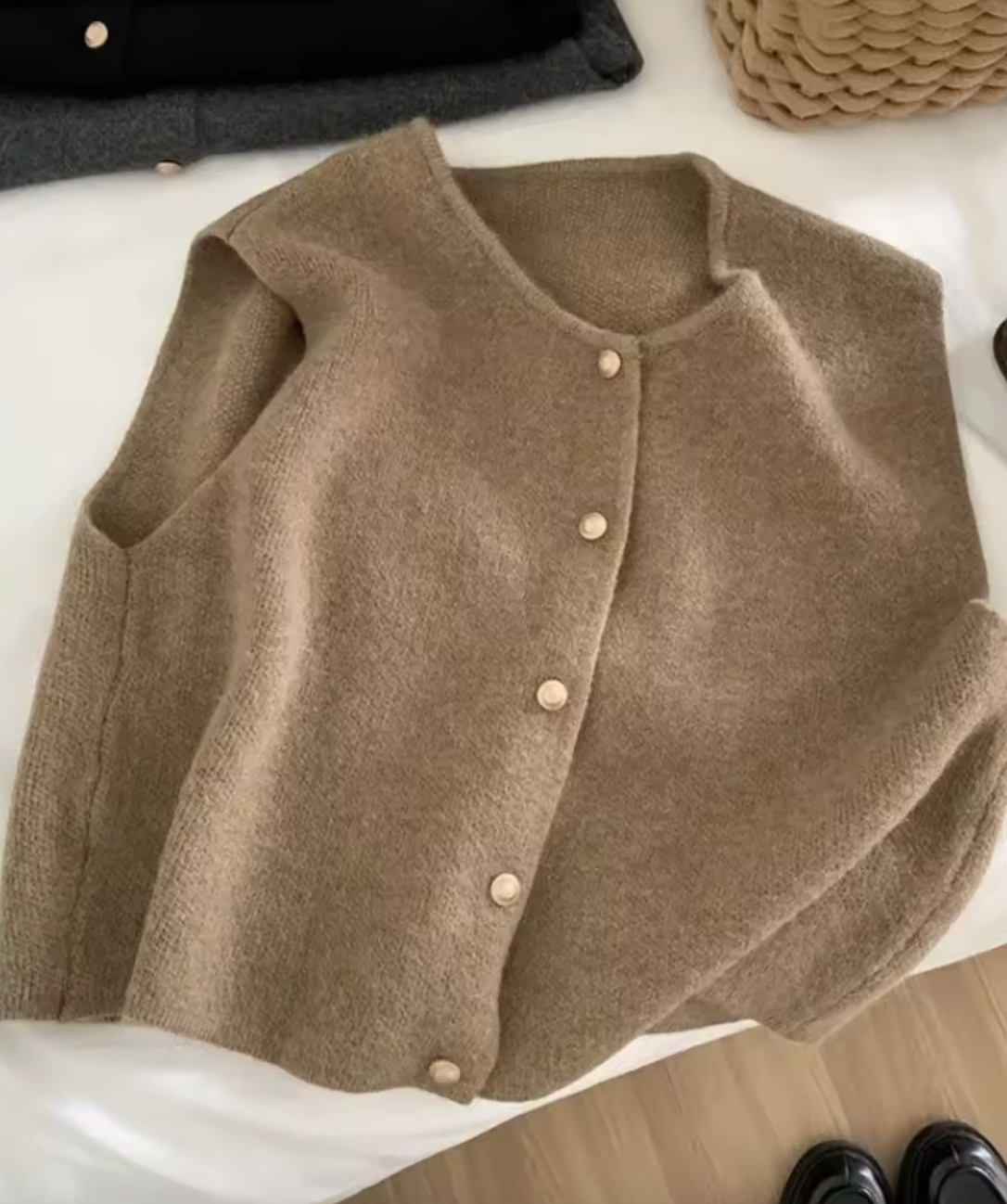 Gilet pull avec boutons