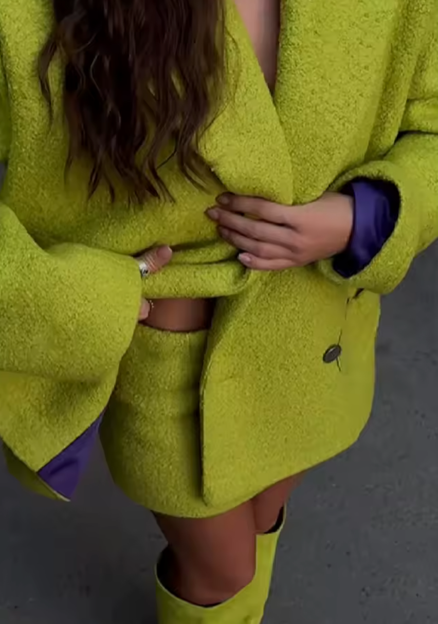 Ensemble blazer manteau et jupe