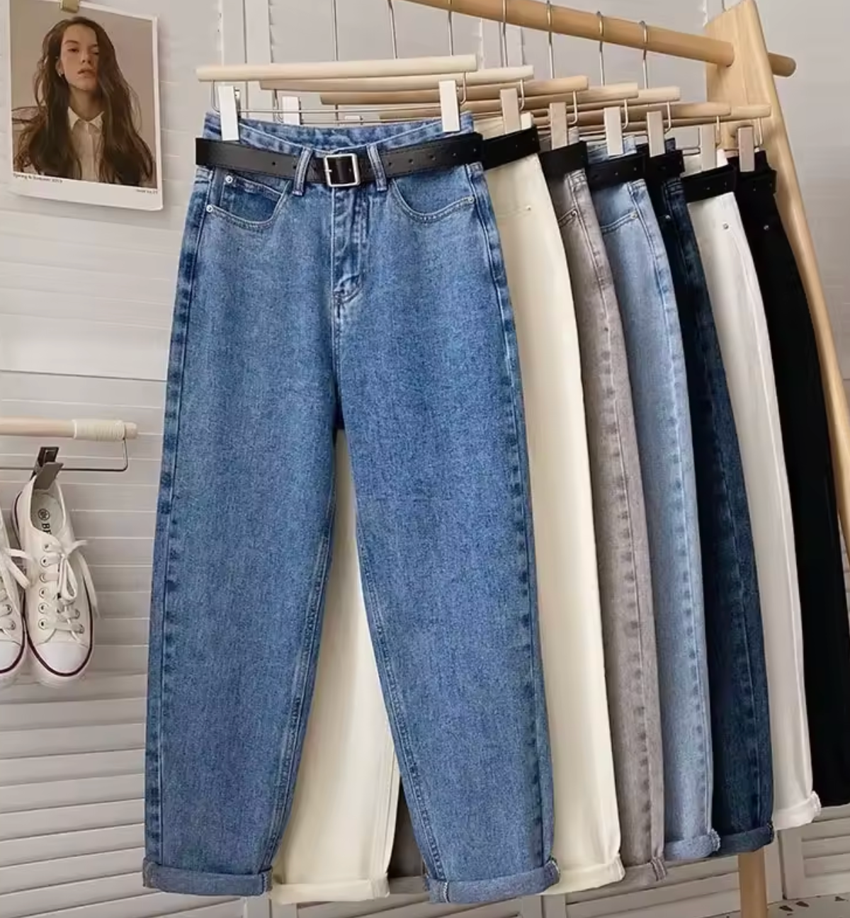 Jeans rétro pour femme