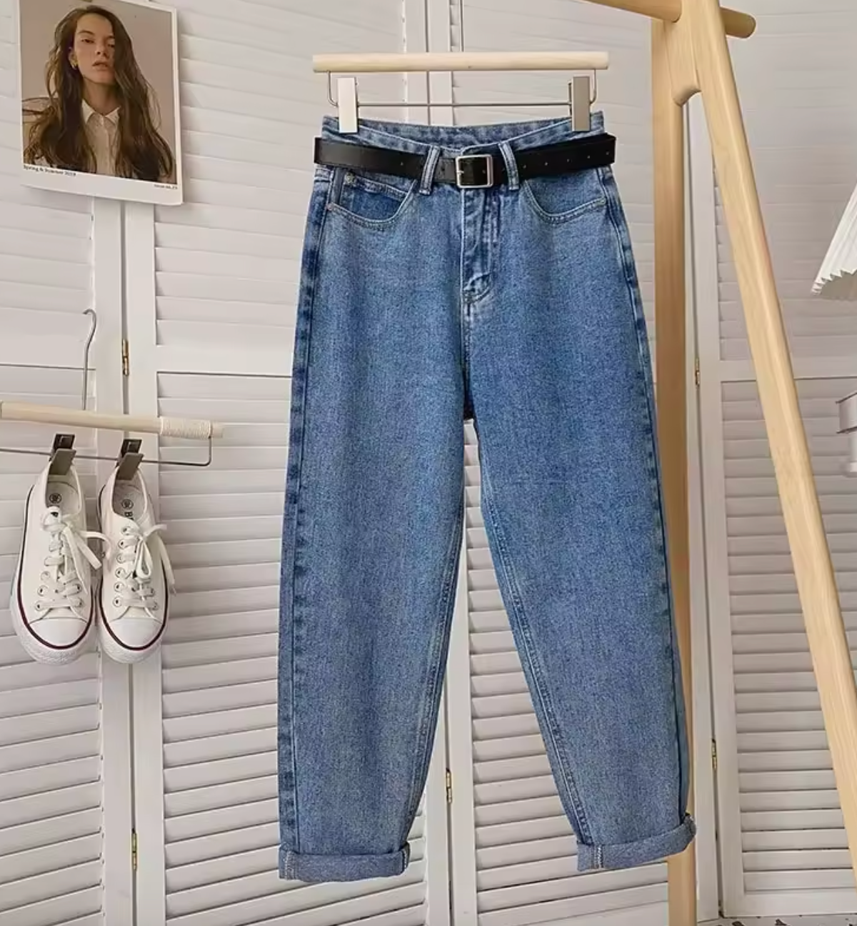 Jeans rétro pour femme