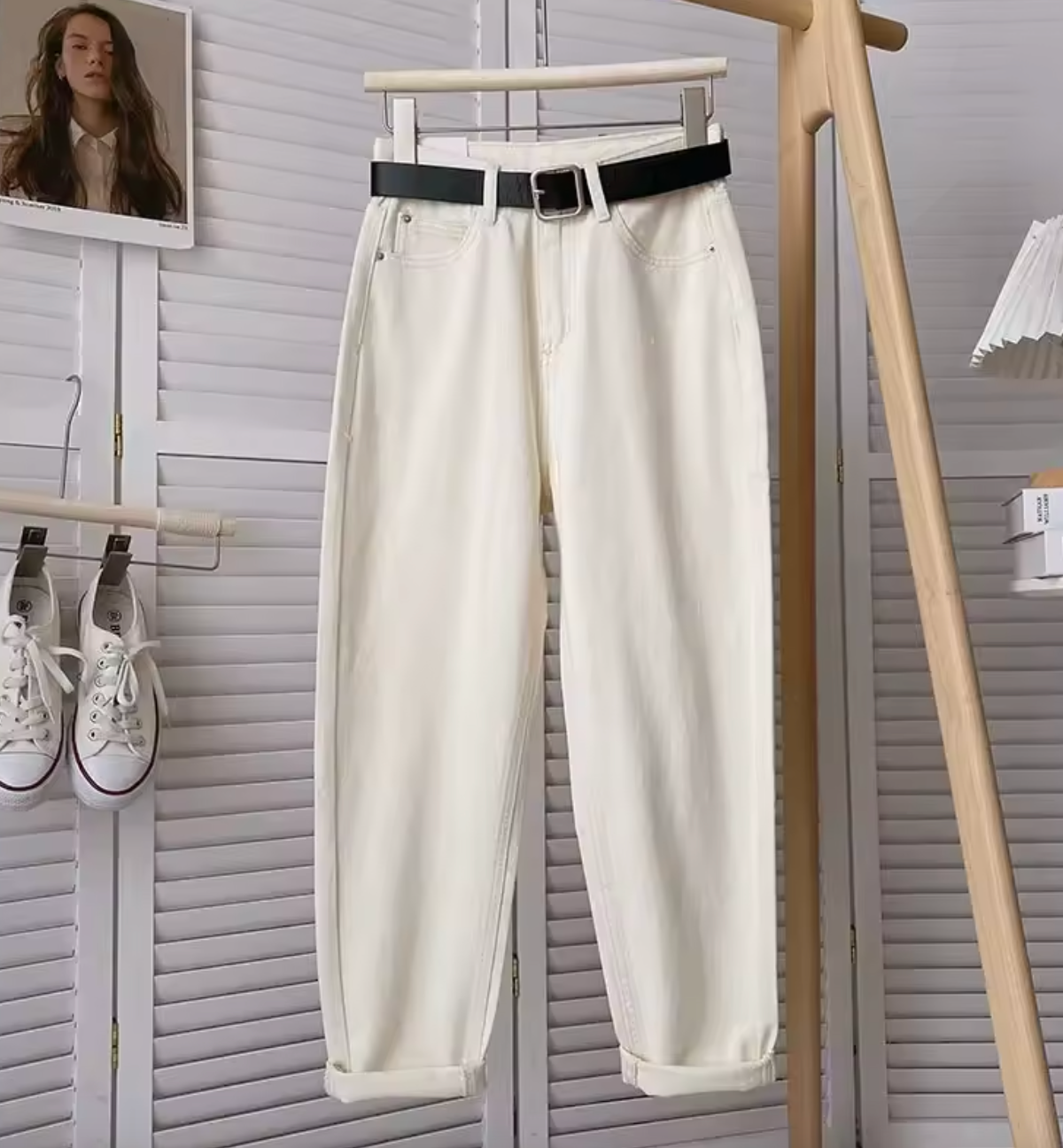 Jeans rétro pour femme