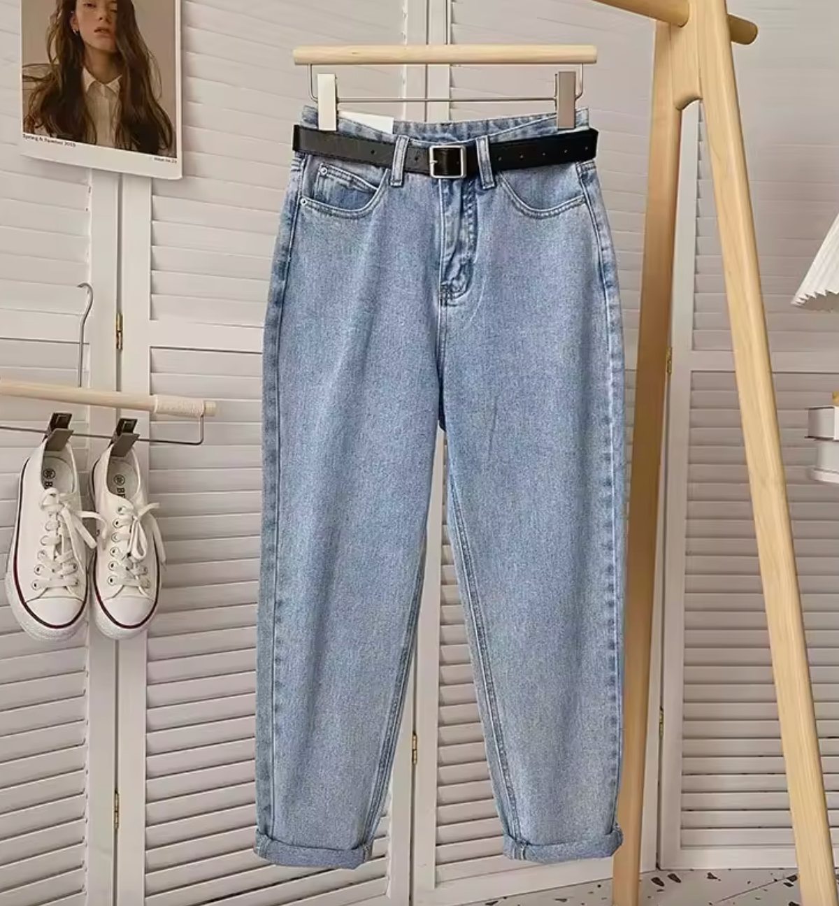 Jeans rétro pour femme