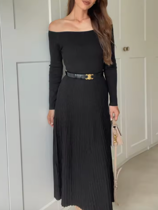 Robe élégante avec épaules dénudées