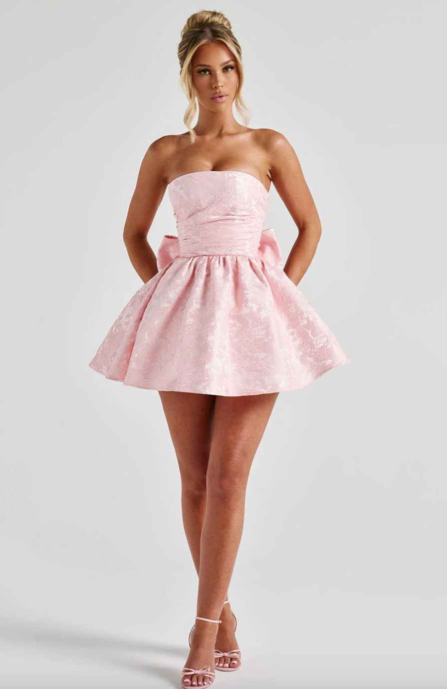 Mini robe avec cordes et noeud amovible