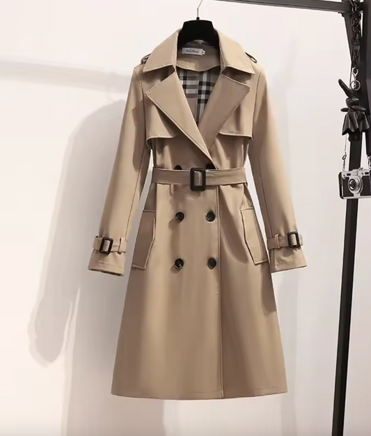 Trench-coat avec ceinture pour l'automne