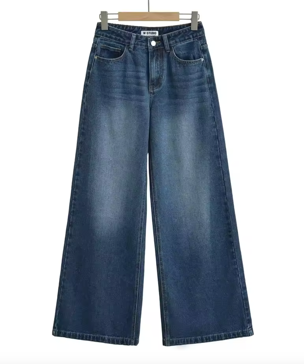 Jeans avec jambe large pour femme