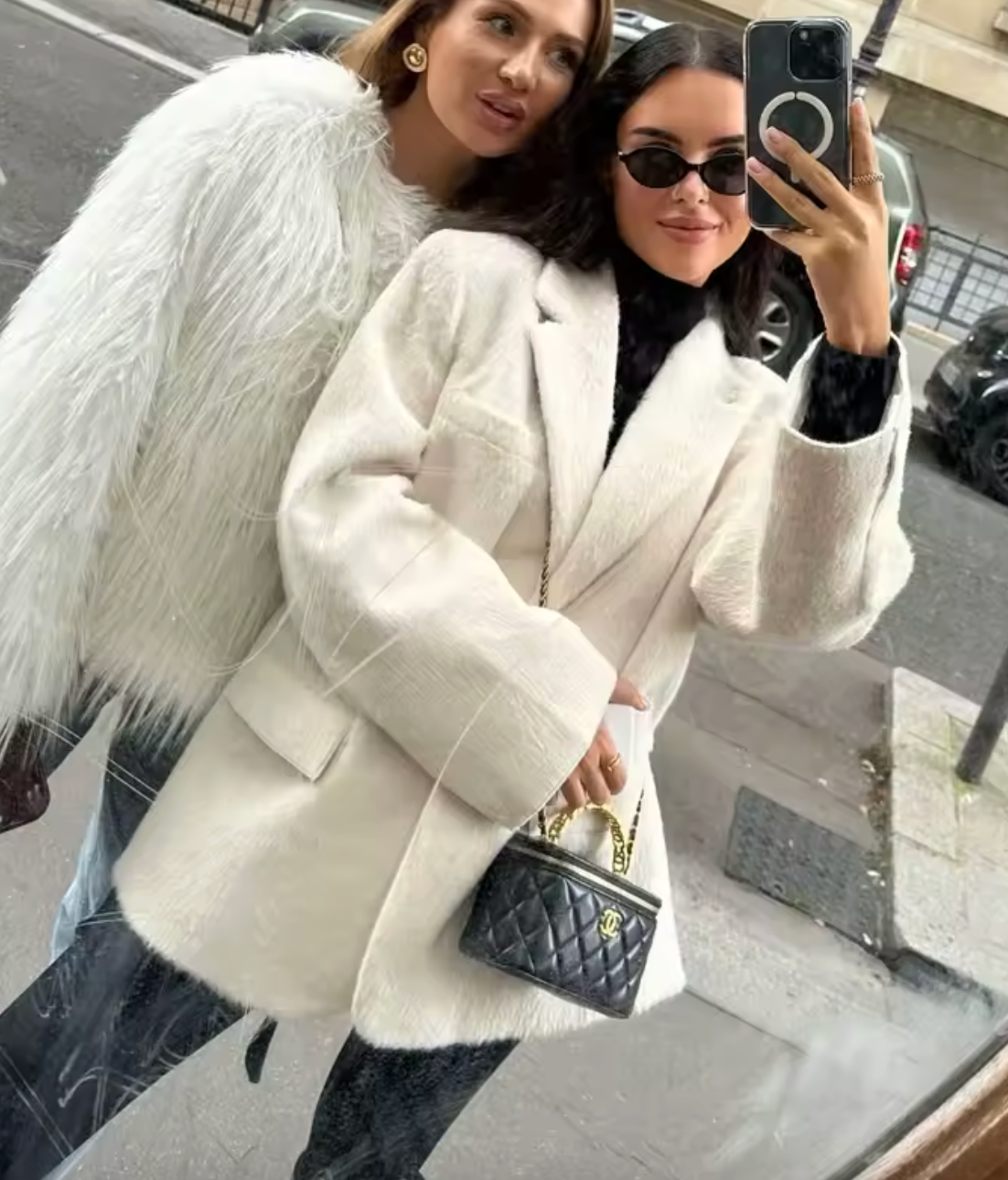 Blazer avec fausse fourrure