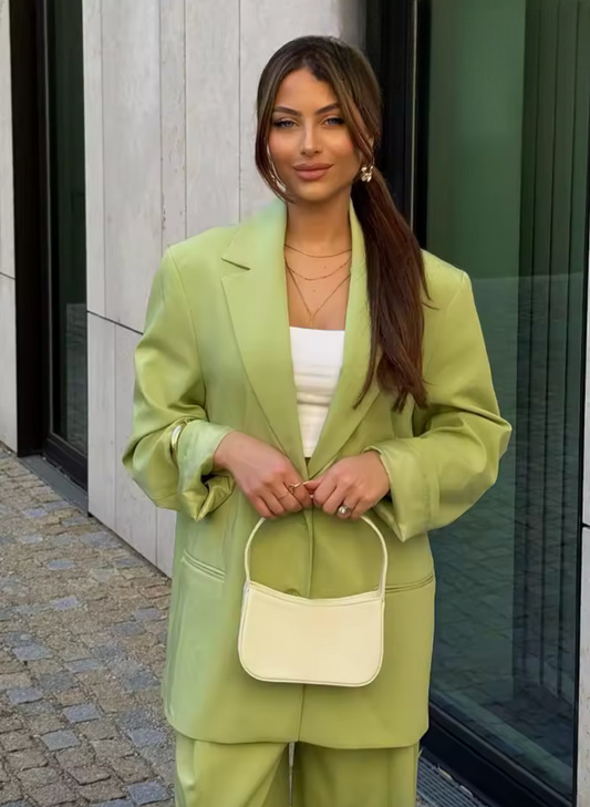 Blazer et pantalon over size pour femme