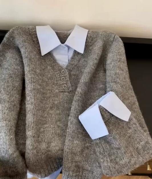 Pull deux pièces en un