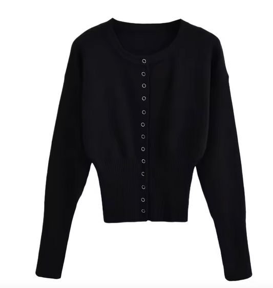 Cardigan élégant avec boutons clips