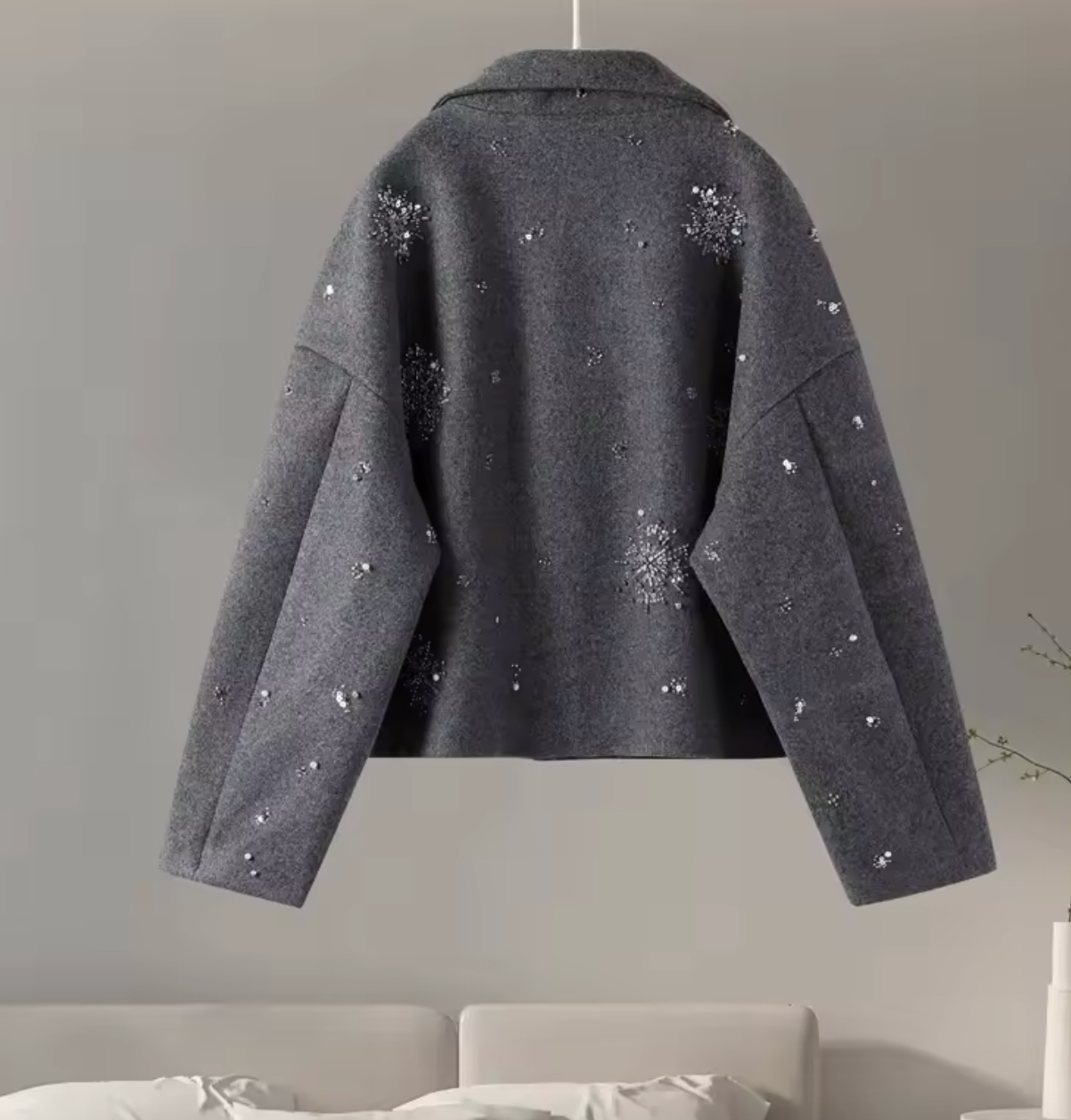 Manteau chic avec strass