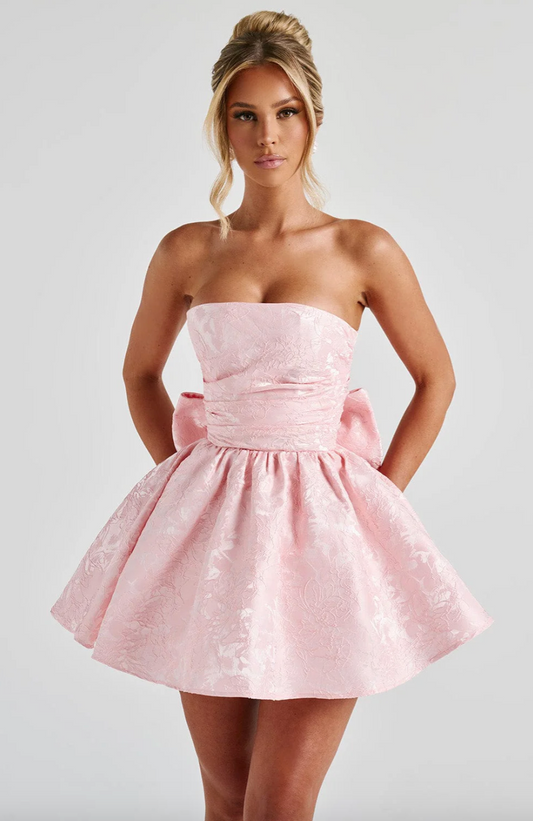 Mini robe avec cordes et noeud amovible