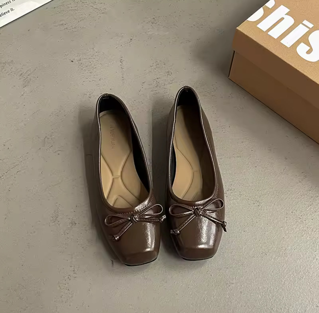 Ballerines pour femme avec lacet