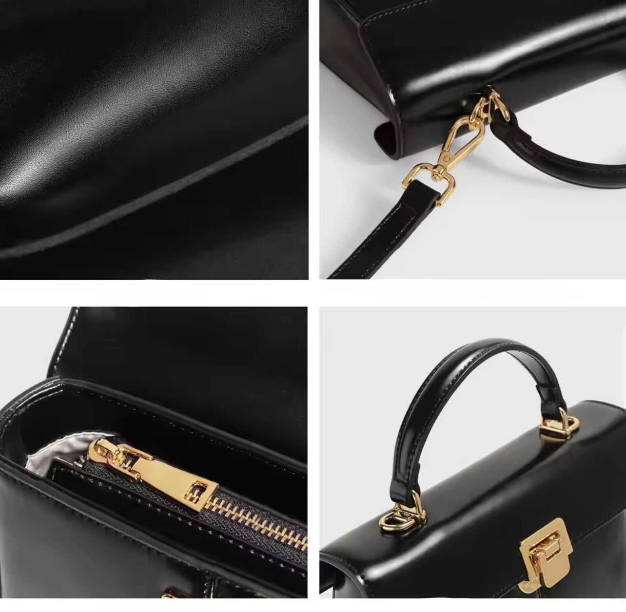 Sac à main avec détail métallique