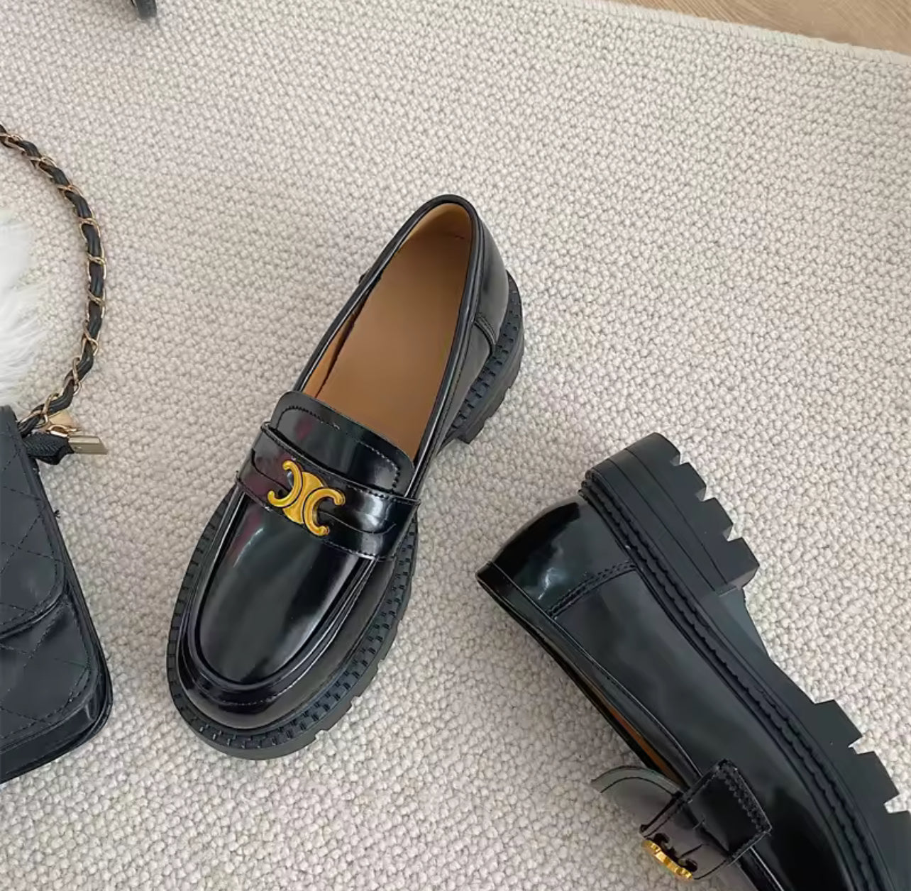 Mocassins en similicuir