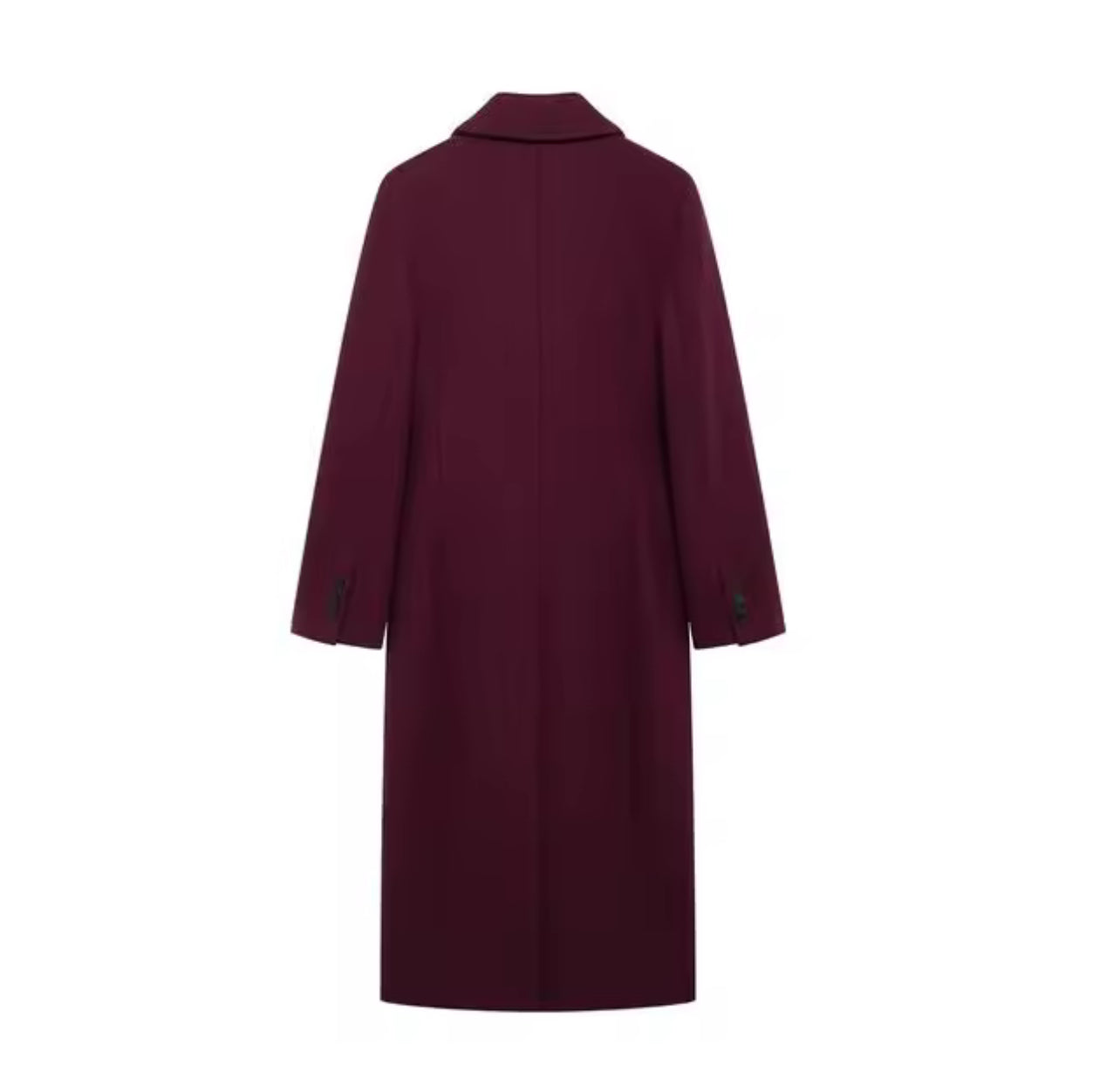 Manteau long avec col à revers