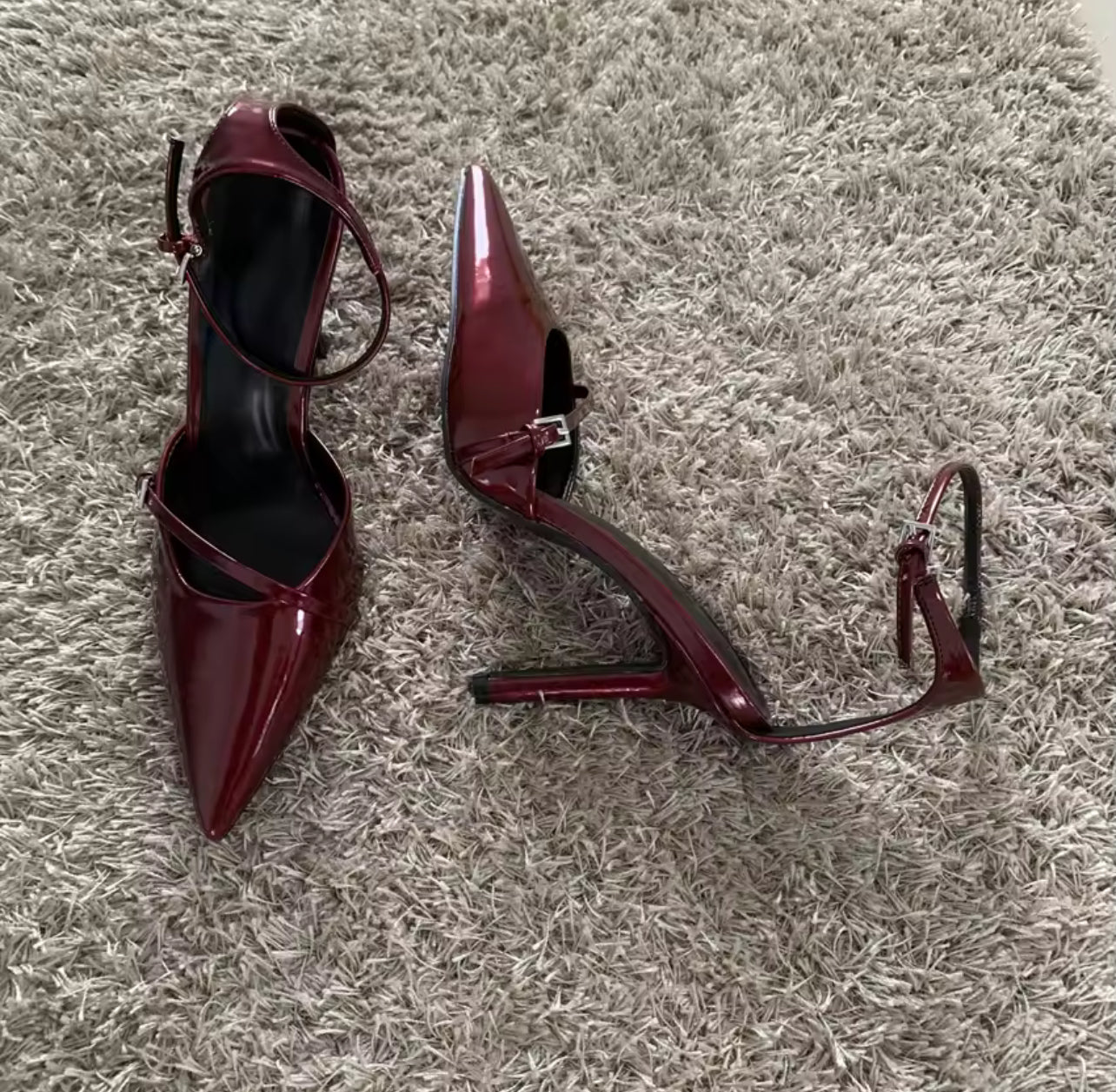 Escarpins talon en vernis