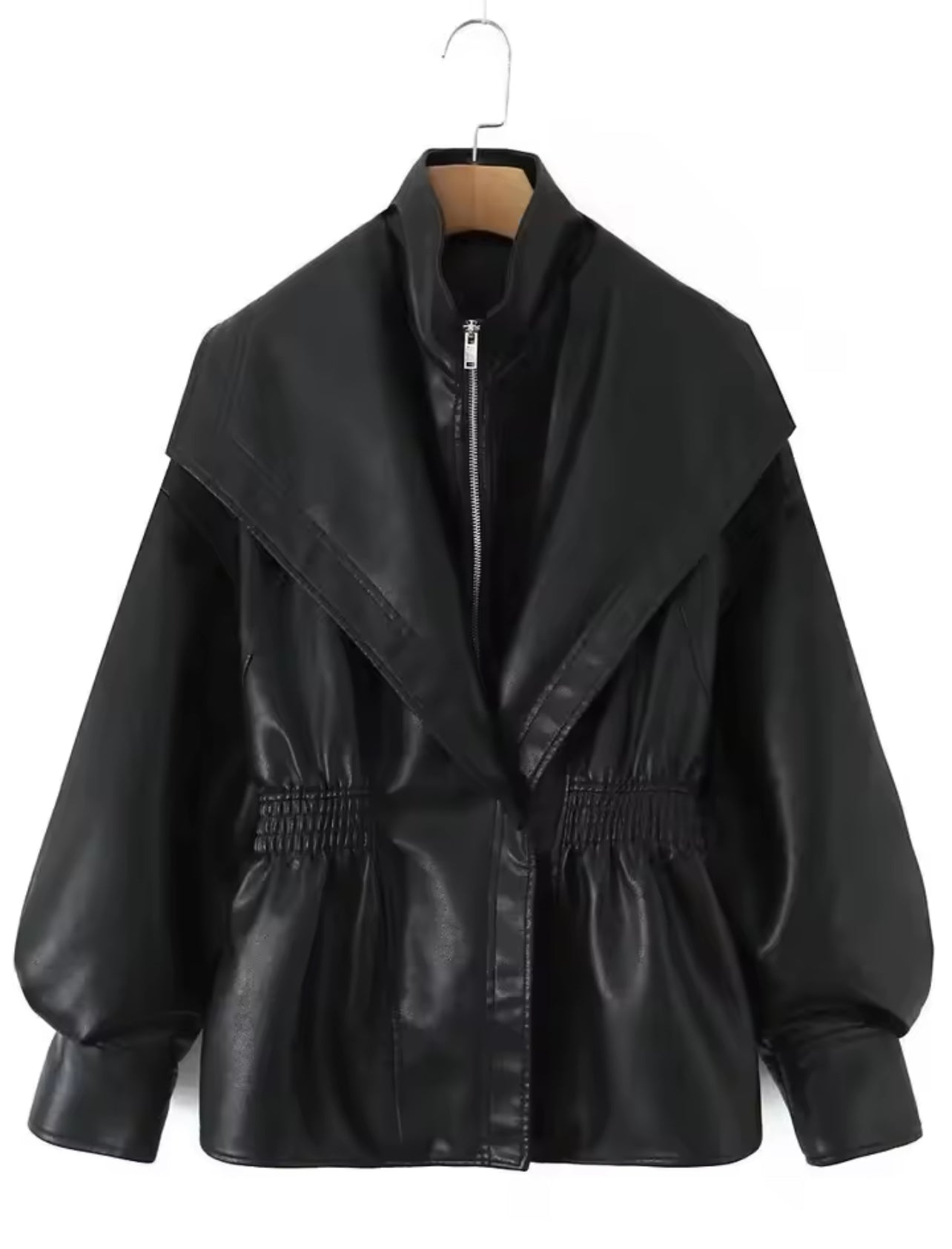 Veste en similicuir rétro vintage