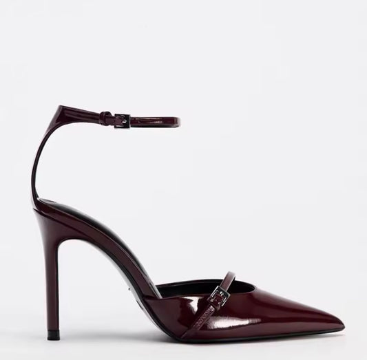Escarpins talon en vernis