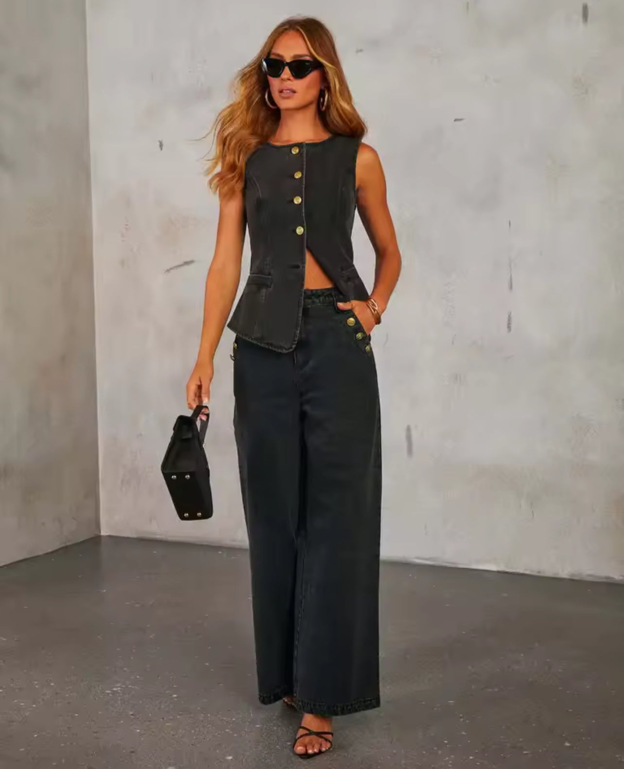 Haut et jeans pour femme