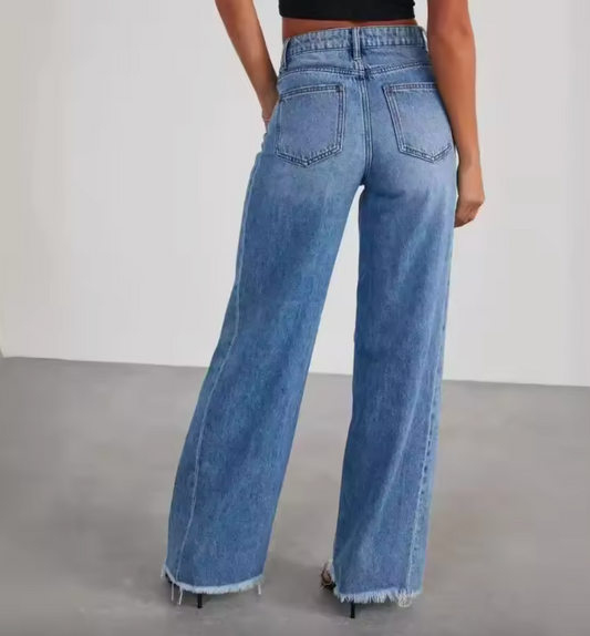 Jeans jambe droite pour femme
