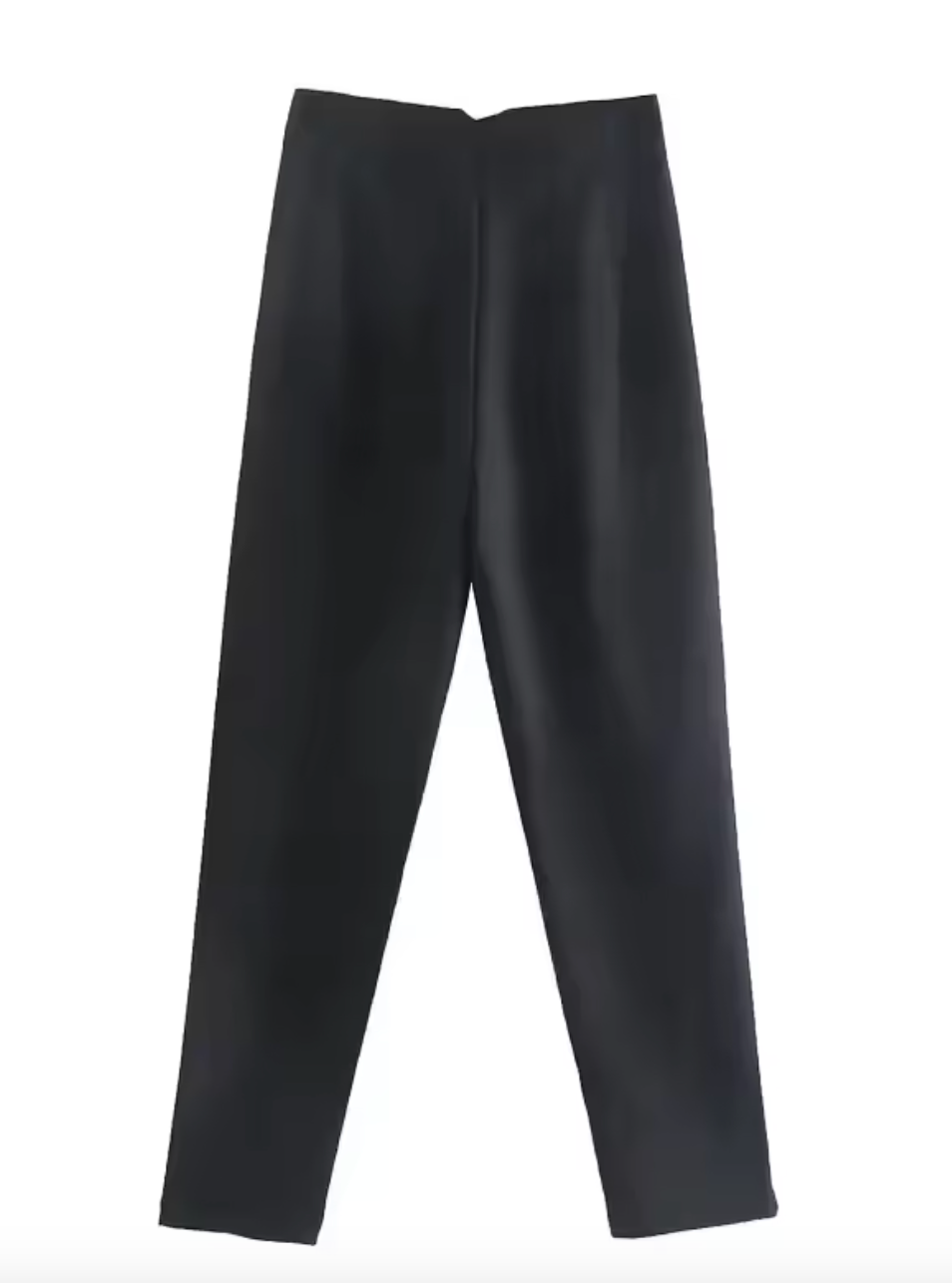 Pantalon taille haute avec fermeture éclair