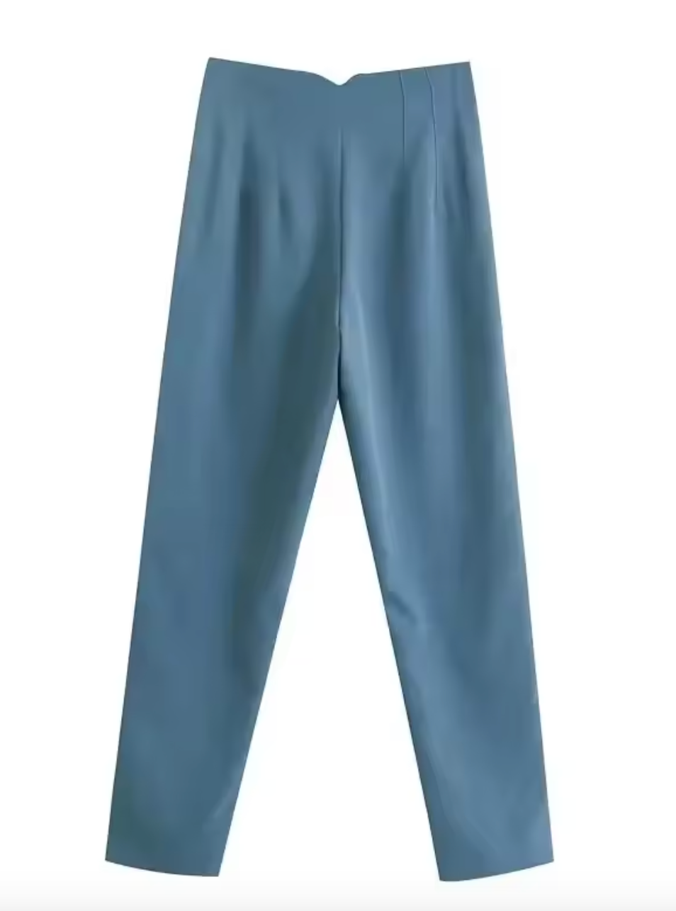 Pantalon taille haute avec fermeture éclair