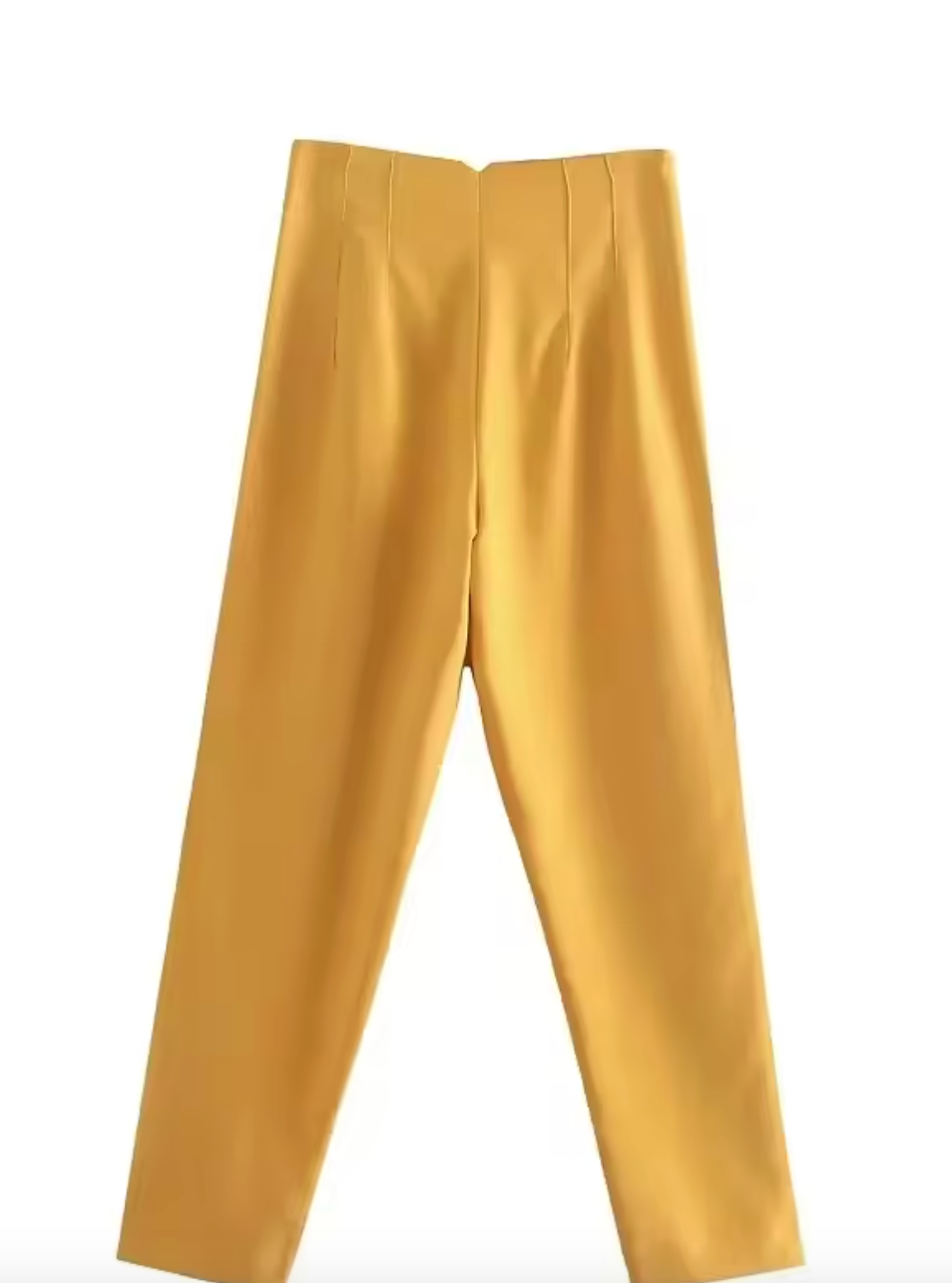 Pantalon taille haute avec fermeture éclair