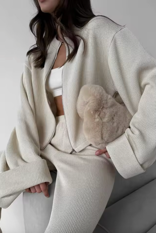 Ensemble en tricot veste et pantalon