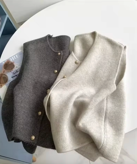 Gilet pull avec boutons