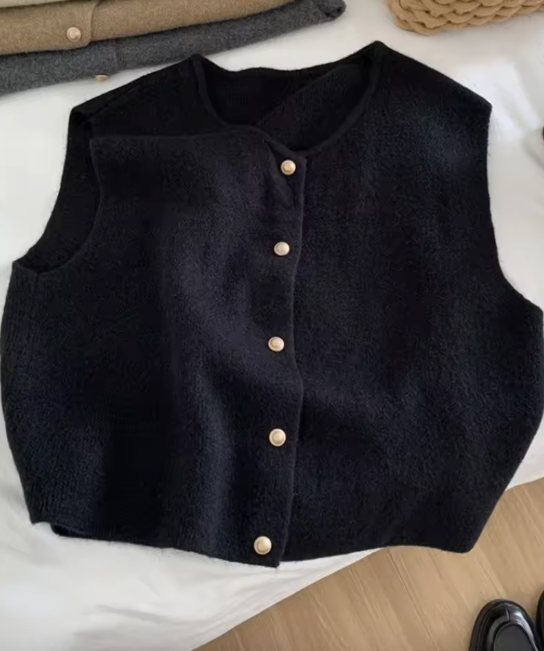 Gilet pull avec boutons