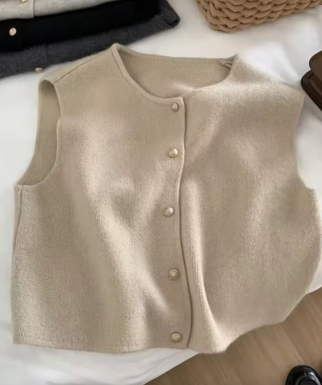 Gilet pull avec boutons