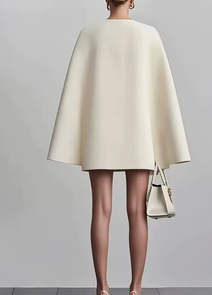 Robe blazer avec manches cape