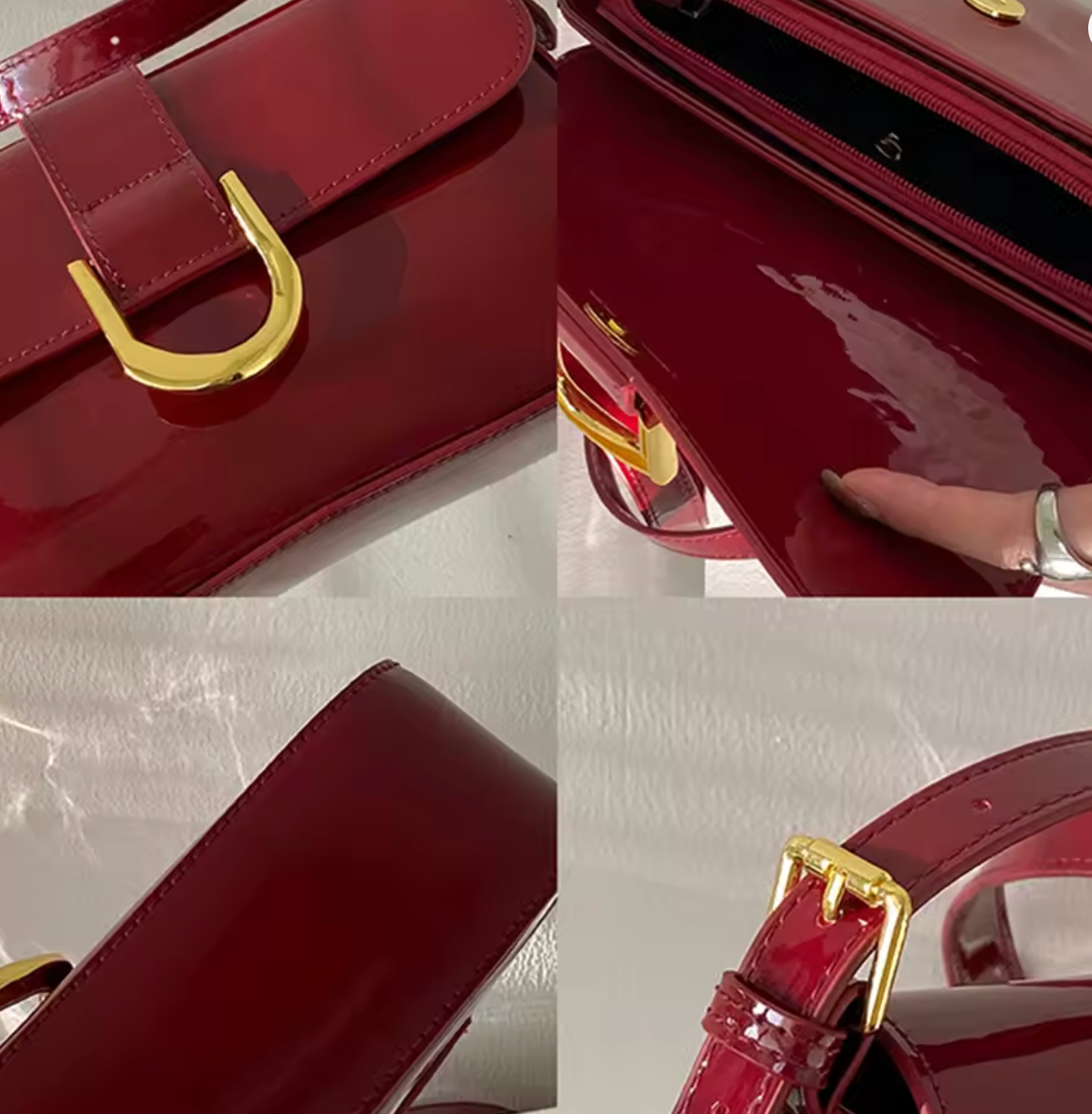 Sac à main avec détail métallique