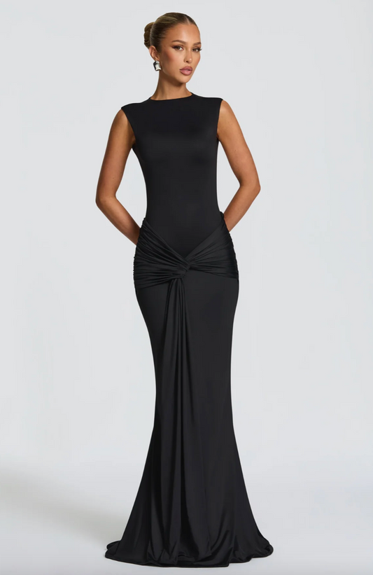 Robe longue avec dos ouvert