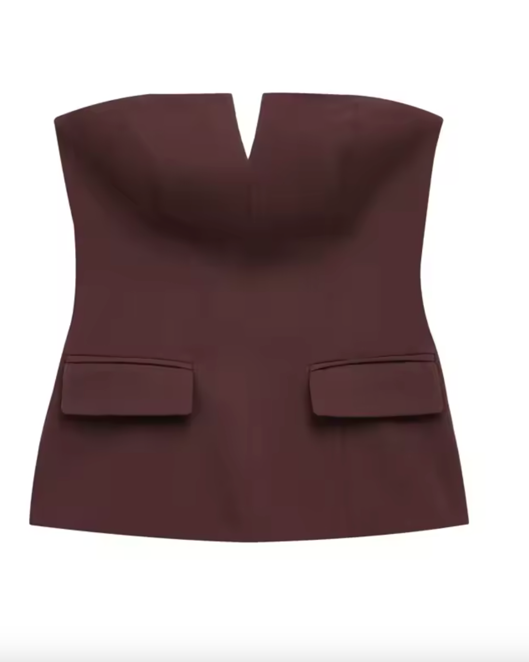 Haut sans épaules pour femme