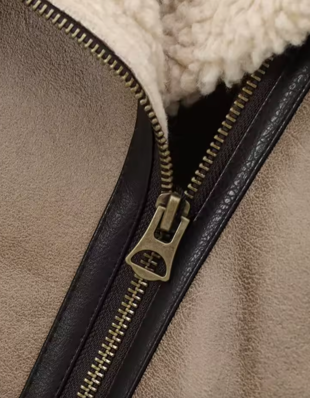 Manteau jacket avec doublure pelucheuse