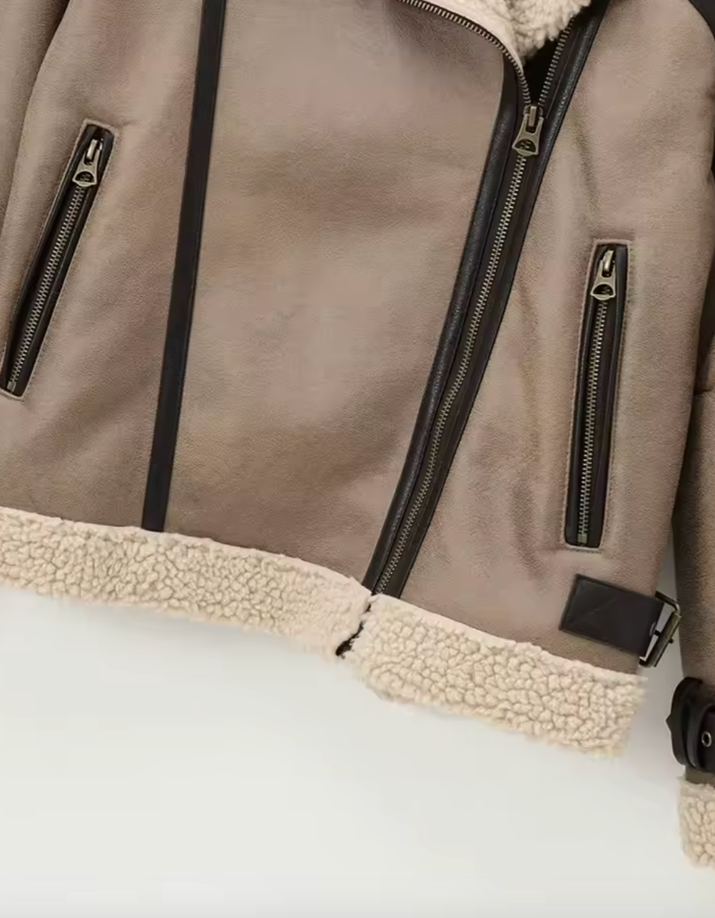 Manteau jacket avec doublure pelucheuse