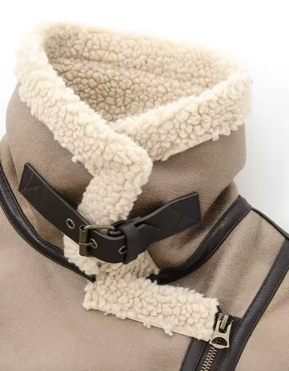 Manteau jacket avec doublure pelucheuse