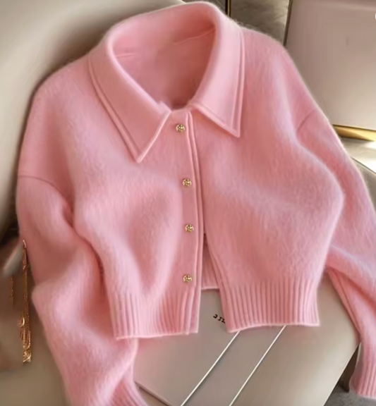 Cardigan élégant pelucheux
