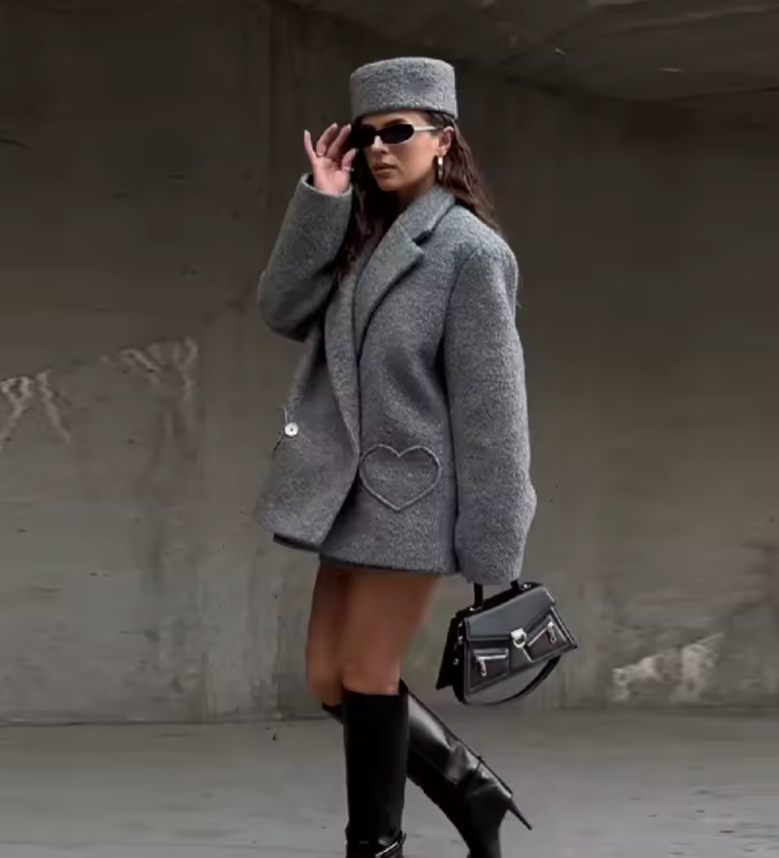 Ensemble blazer manteau et jupe