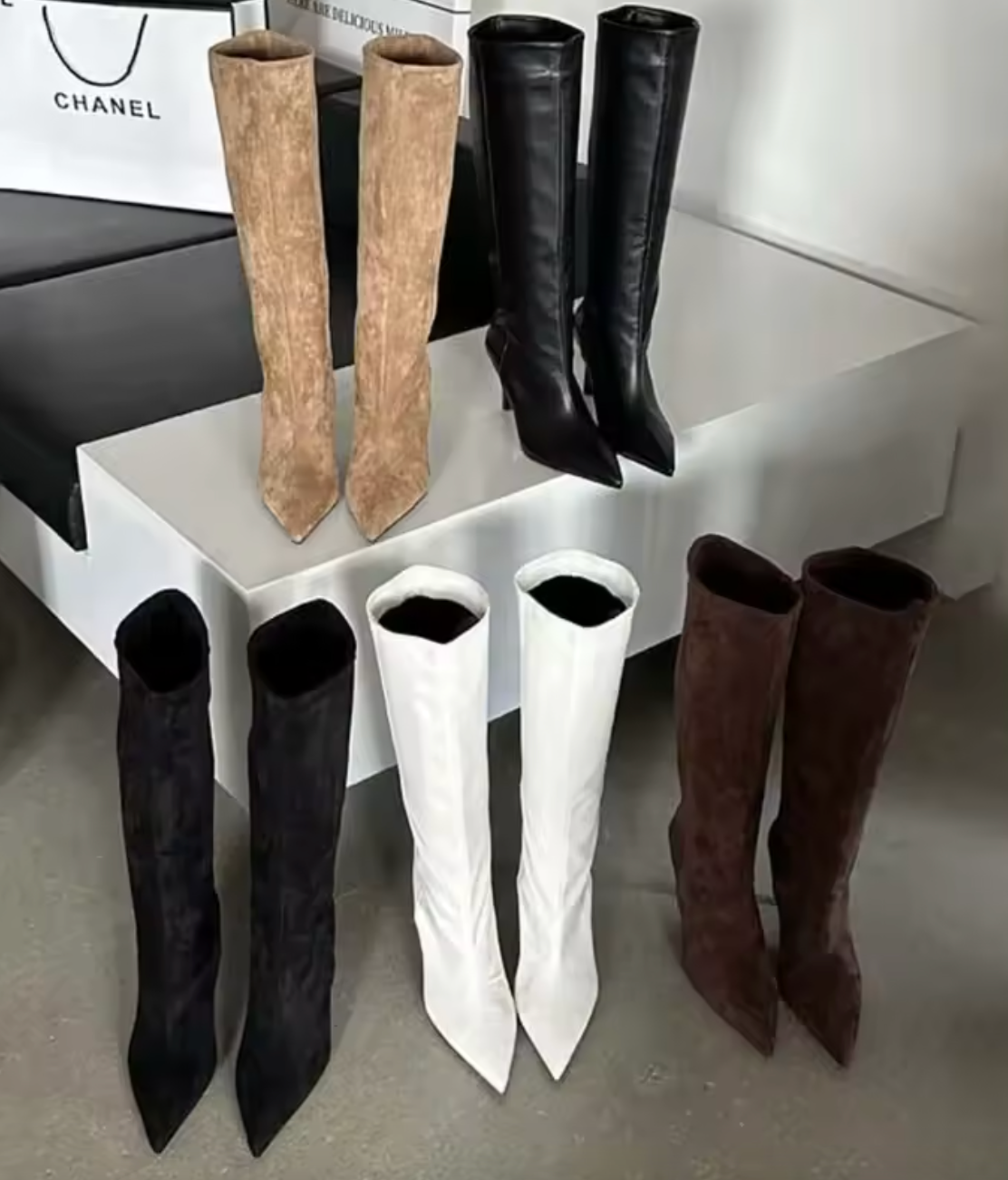 Bottes hautes à talon