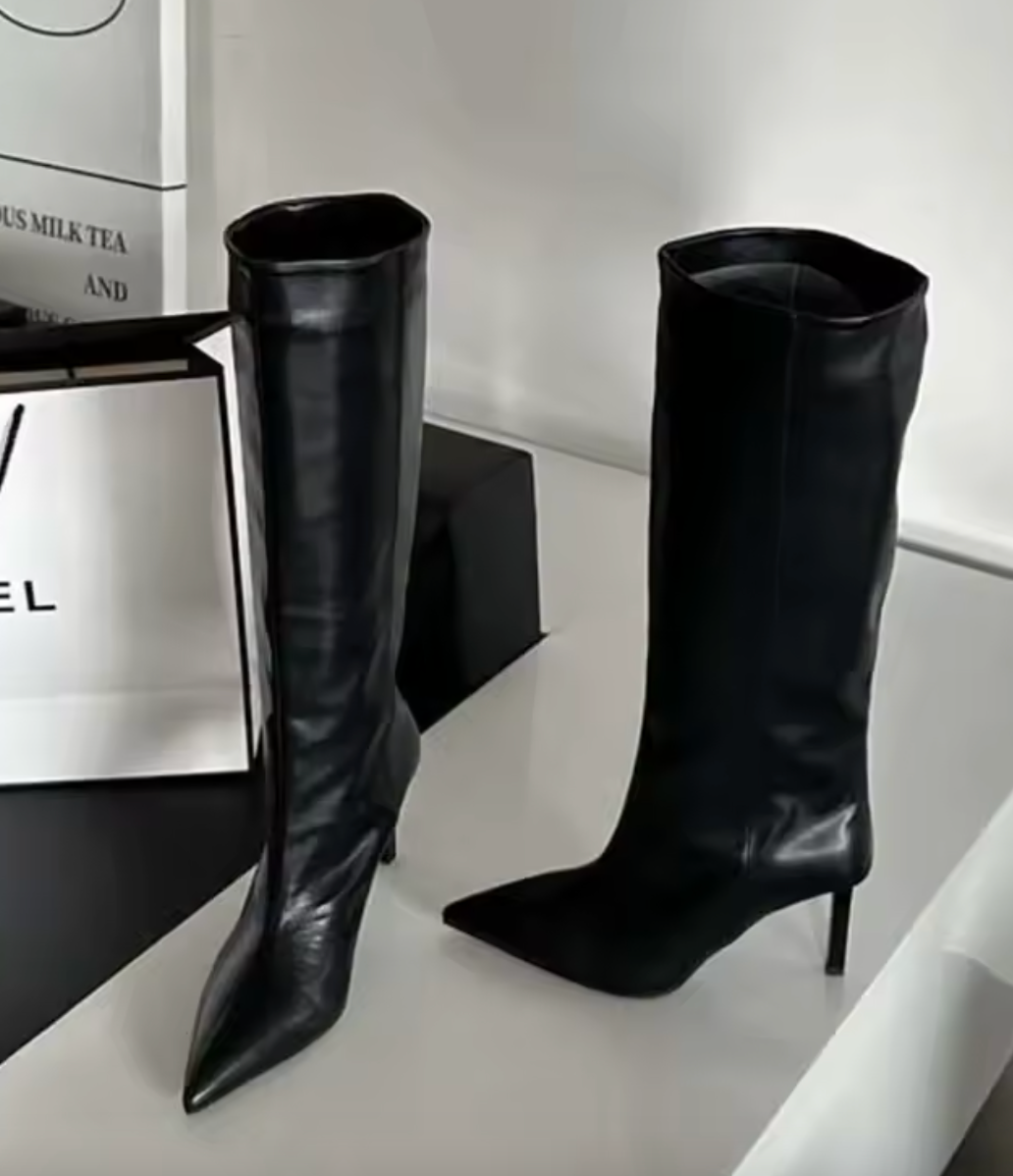 Bottes hautes à talon
